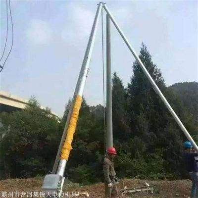 云南景洪市 电力用 15米三角架起杆器 电杆人字抱杆12米